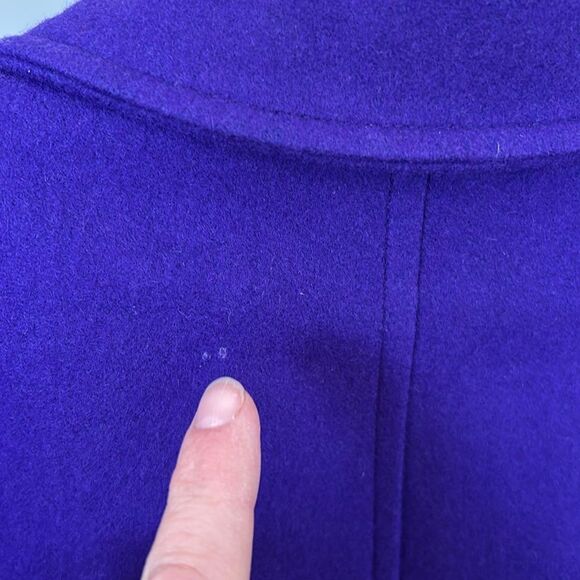 Vintage 90s Young Gallery Royal Purple Girls Long Dress Peacoat 7 - Picture 10 of 13